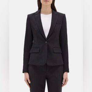 Theory slim fit suit in Sevona wool